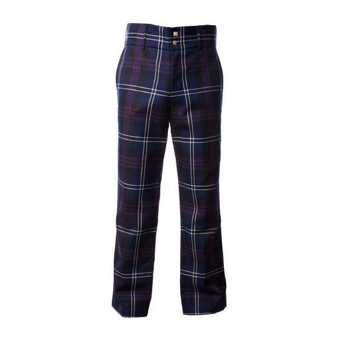 Slim Fit Formal Golf Trousers Men's Heritage of Scotland Tartan Trews - Kilt Box Shop
